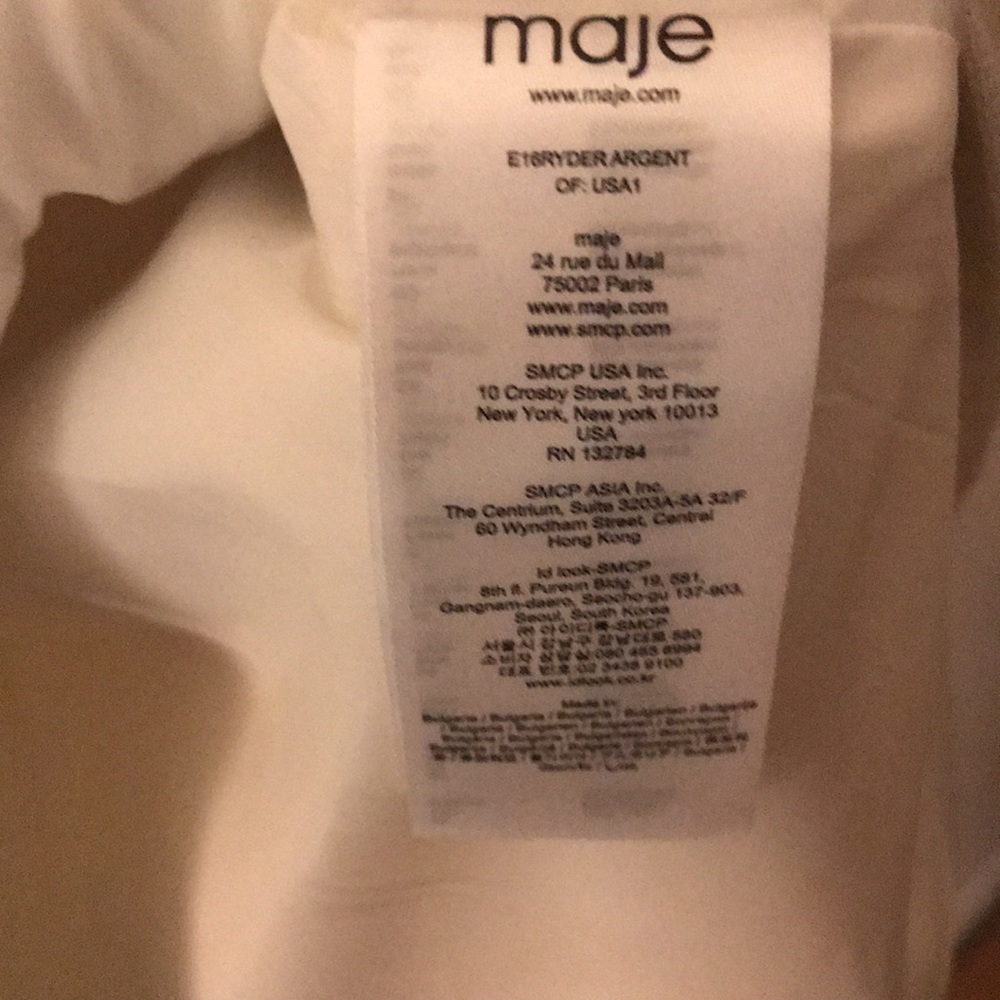 NWT Maje Ryder Shift Dress in Argent - Picture 6 of 8
